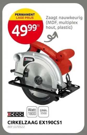 Promotie: Cirkelzaag ex190cs1