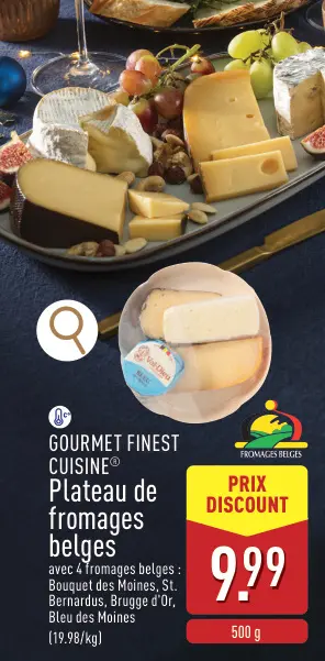 Offre: Plateau de fromages belges