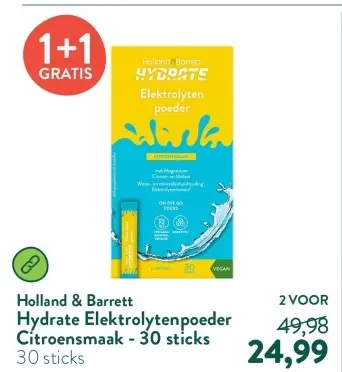 Aanbieding: Hydrate Elektrolytenpoeder Citroensmaak