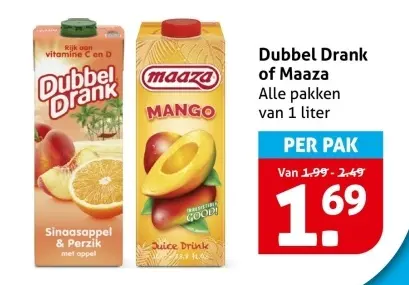 Aanbieding: Dubbel Drank of Maaza
