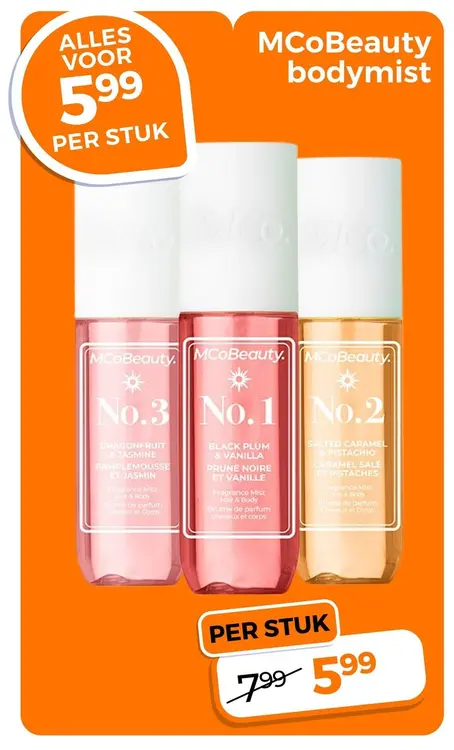 Aanbieding: MCoBeauty bodymist