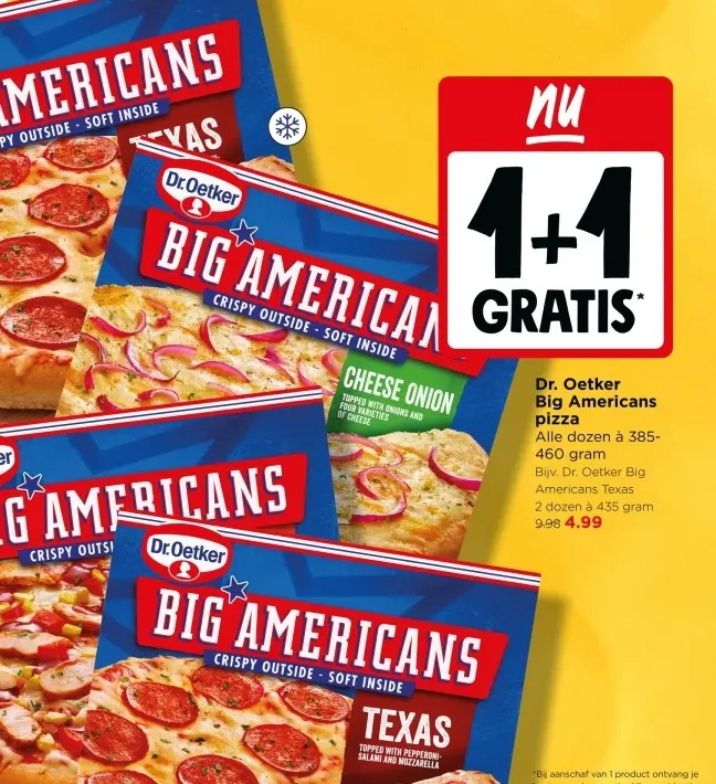 Aanbieding: Big Americans pizza
