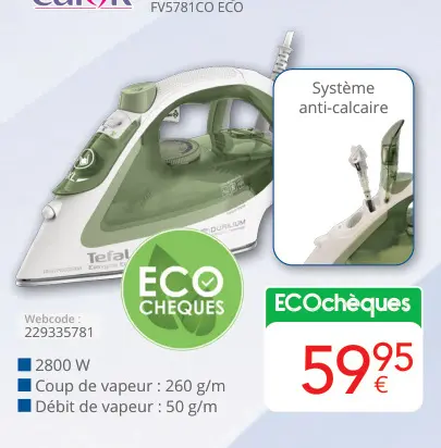 Offre: Tefal FV5781CO ECO