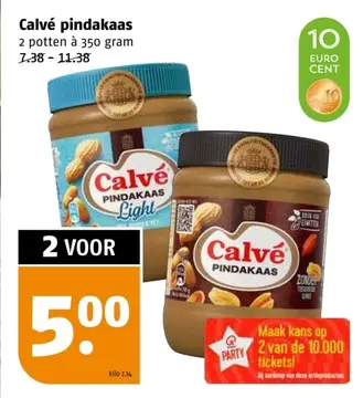 Aanbieding: Calvé pindakaas