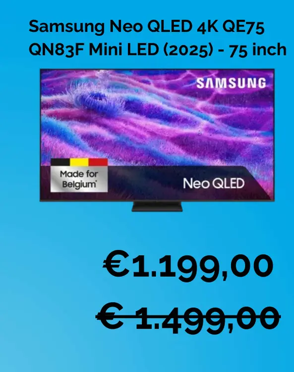 Promotie: Neo QLED 4K QE75 QN83F Mini LED (2025) - 75 i