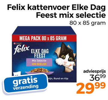 Aanbieding: Felix kattenvoer Elke Dag Feest mix selectie