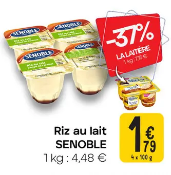 Offre: Riz au lait