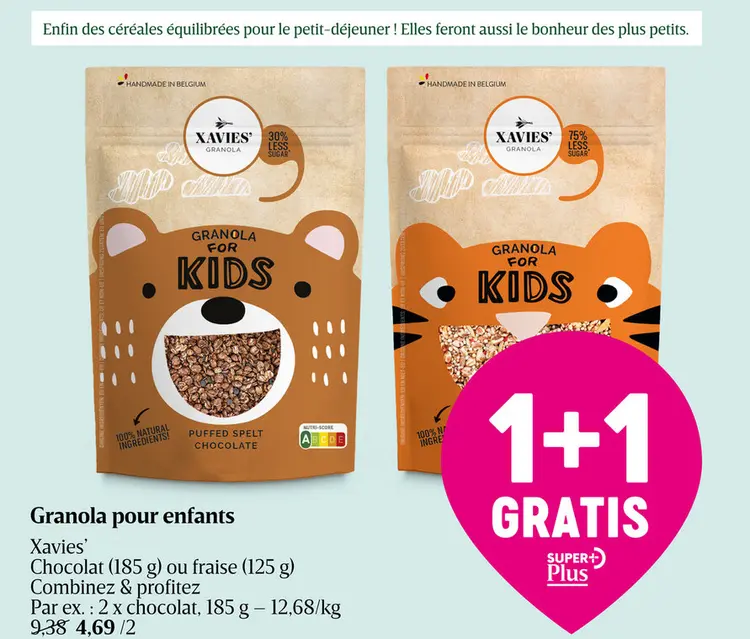 Offre: Granola pour enfants