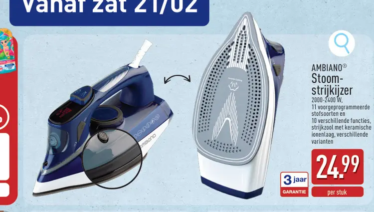 Promotie: Stoom-strijkijzer
