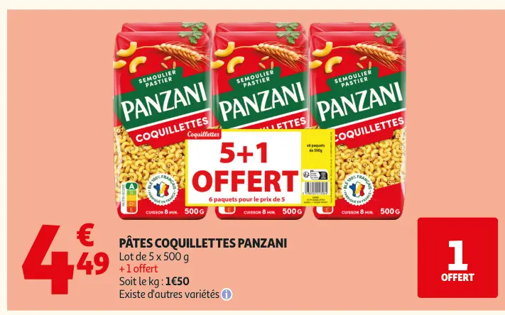 Promotie: Pâtes coquillettes