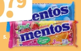 Aanbieding: Mentos fruit of munt