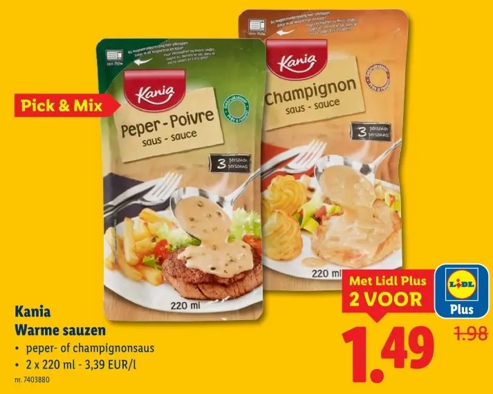 Promotie: Warme sauzen