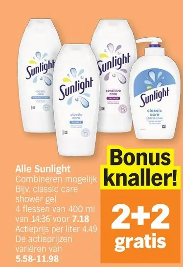 Promotie: Alle Sunlight