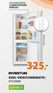 Aanbieding: Inventum koel-vriescombinatie