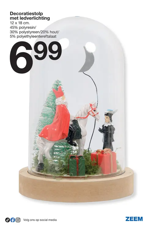 Aanbieding: Decoratiestolp met ledverlichting