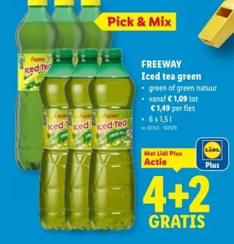 Promotie: Iced tea green