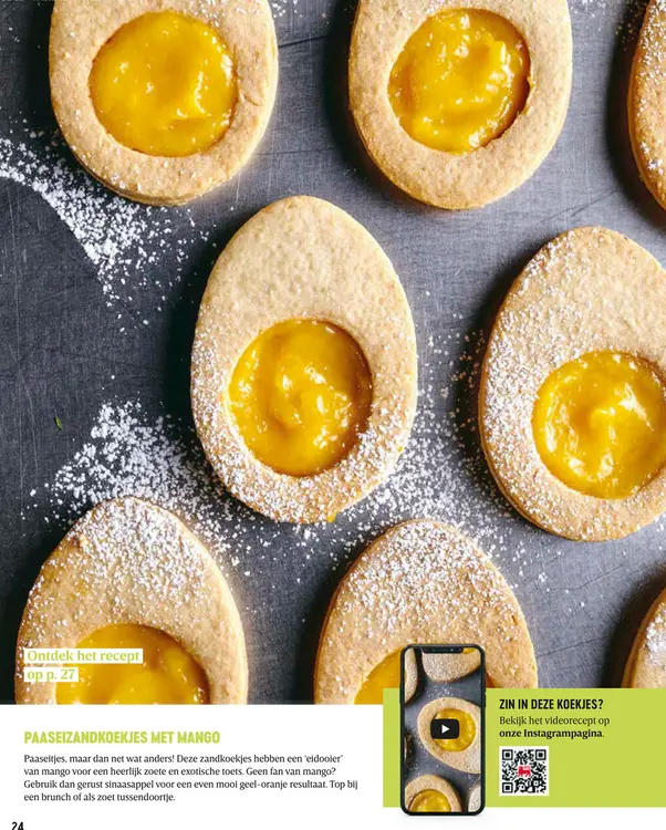 Promotie: Paaseizandkoekjes met mango