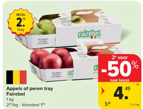 Promotie: Appels of peren tray