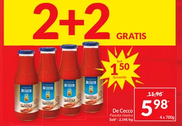 Offre: De Cecco Passata classica