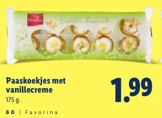 Aanbieding: Paaskoekjes met vanillecreme
