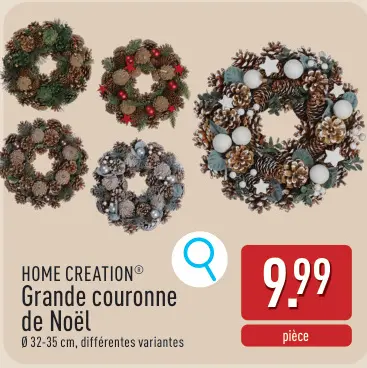 Offre: Grande couronne de Noël