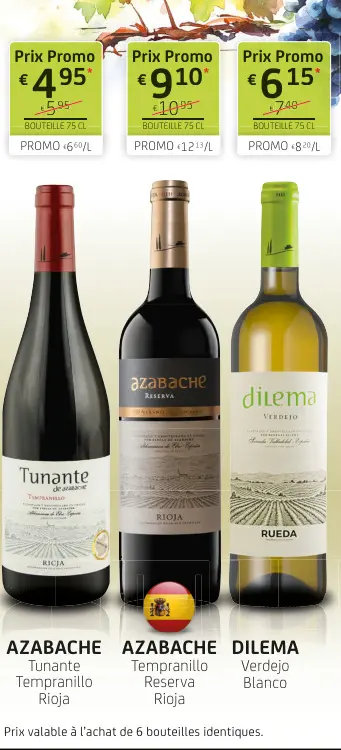 Offre: AZABACHE Tunante Tempranillo Rioja