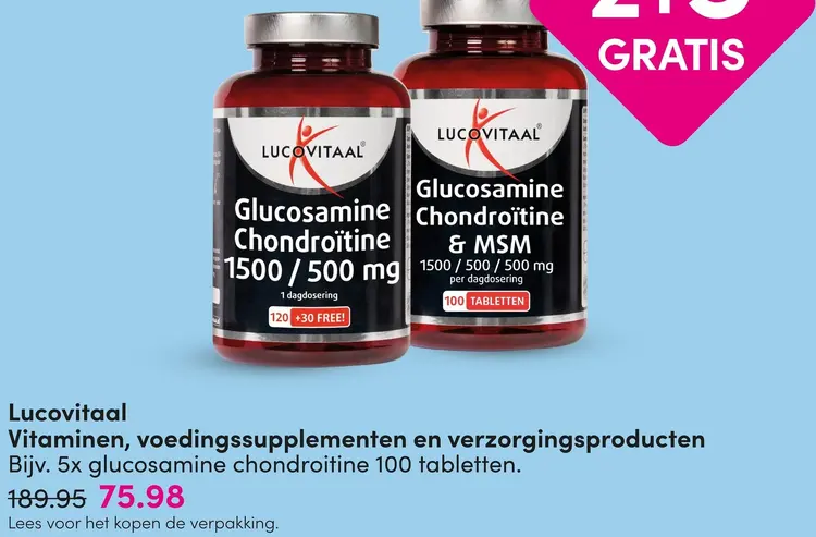 Aanbieding: Vitaminen, voedingssupplementen en verzorgingsproducten