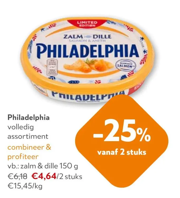 Aanbieding: Philadelphia Zalm Dille