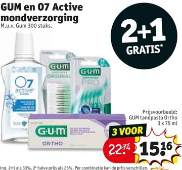Aanbieding: GUM en 07 Active mondverzorging