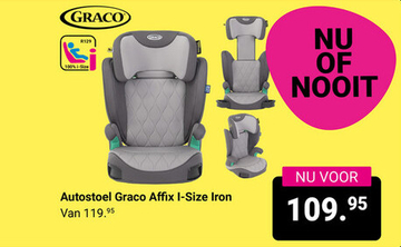 Aanbieding: Autostoel Graco Affix I-Size Iron