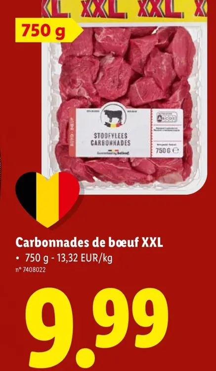 Offre: Carbonnades de bœuf XXL
