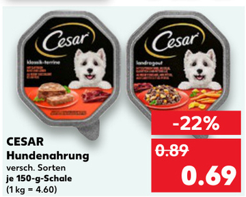 Aanbieding: CESAR Hundenahrung