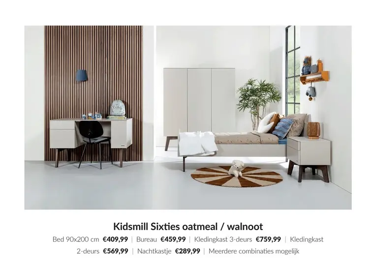 Aanbieding: Kidsmill Sixties oatmeal / walnoot