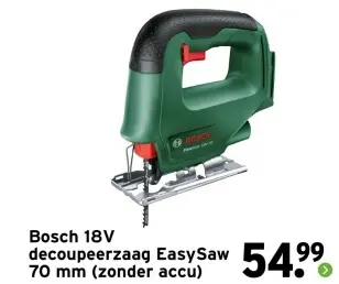 Aanbieding: Bosch 18V decoupeerzaag EasySaw