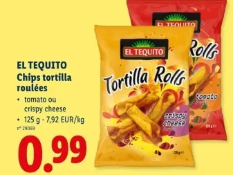 Offre: Chips tortilla roulées