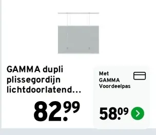 Aanbieding: dupli plissegordijn lichtdoorlatend...