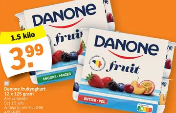 Aanbieding: Danone fruityoghurt