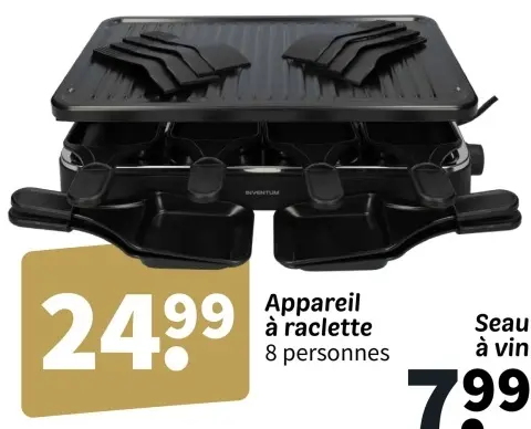 Offre: Appareil à raclette
