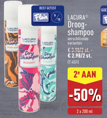 Promotie: Droogshampoo