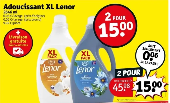 Offre: Adoucissant XL Lenor