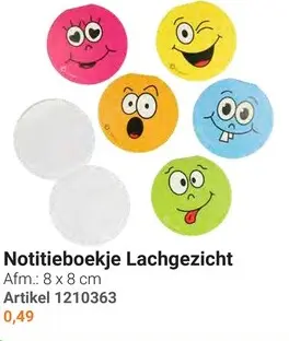 Aanbieding: Notitieboekje Lachgezicht