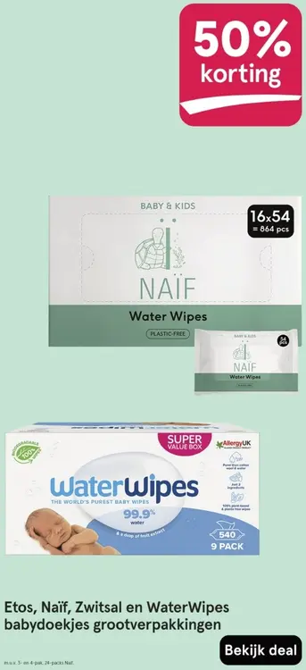 Aanbieding: Babydoekjes grootverpakkingen