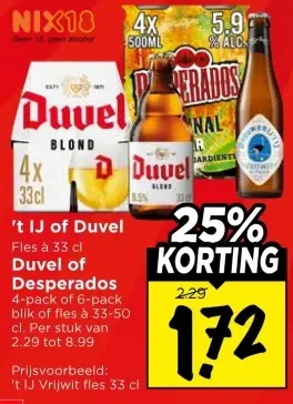 Aanbieding: 't IJ of Duvel of Desperados