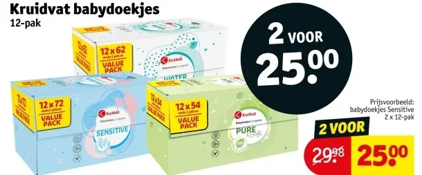 Aanbieding: Kruidvat babydoekjes