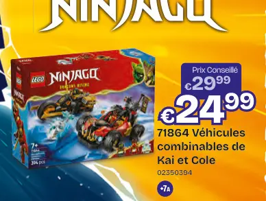 Offre: Véhicules combinables de Kai et Cole