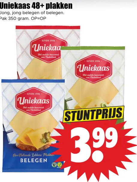 Aanbieding: Plakken kaas