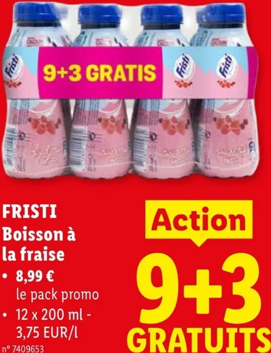 Offre: Boisson à la fraise