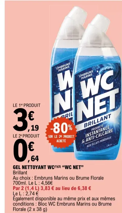 Offre: Gel nettoyant WC