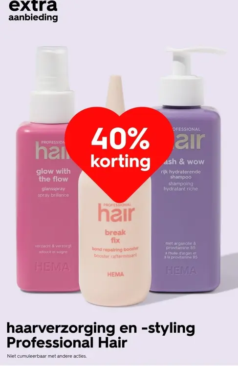 Promotie: haarverzorging en -styling Professional Hair