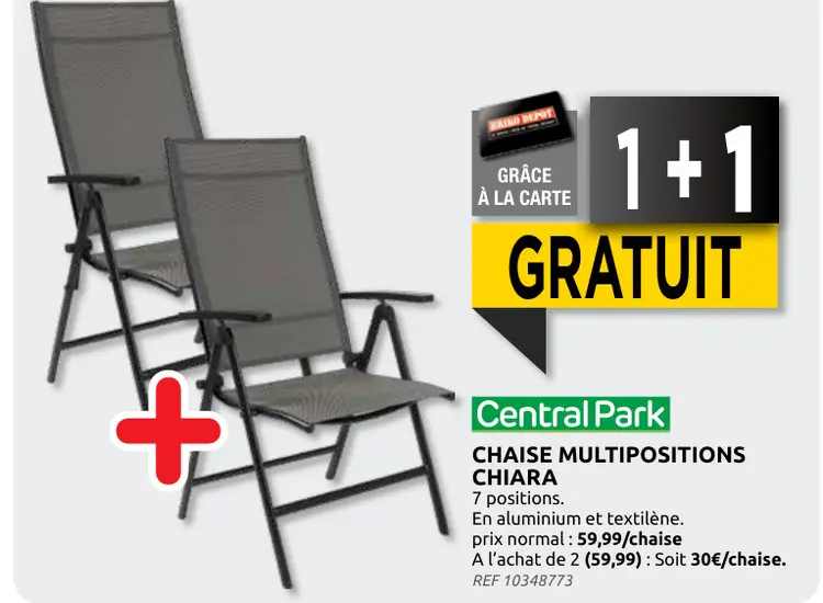 Offre: Chaise multipositions chiara